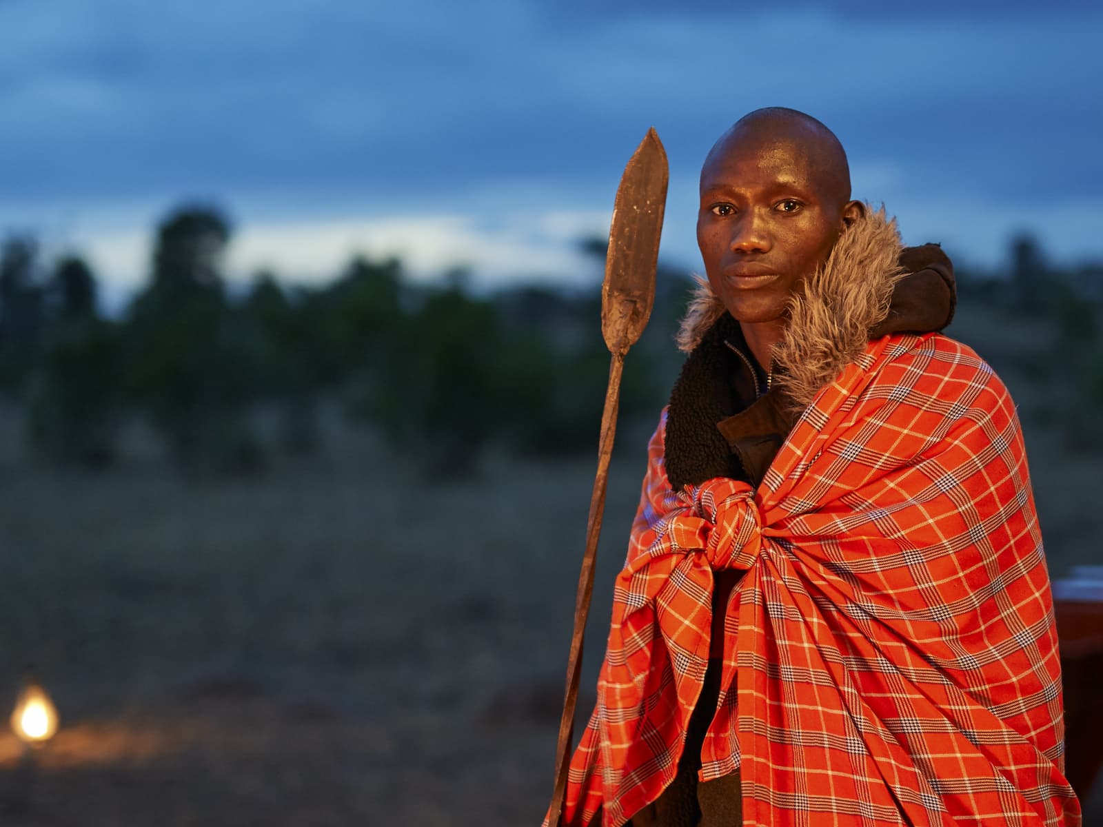 A Maasai elder in traditional dress