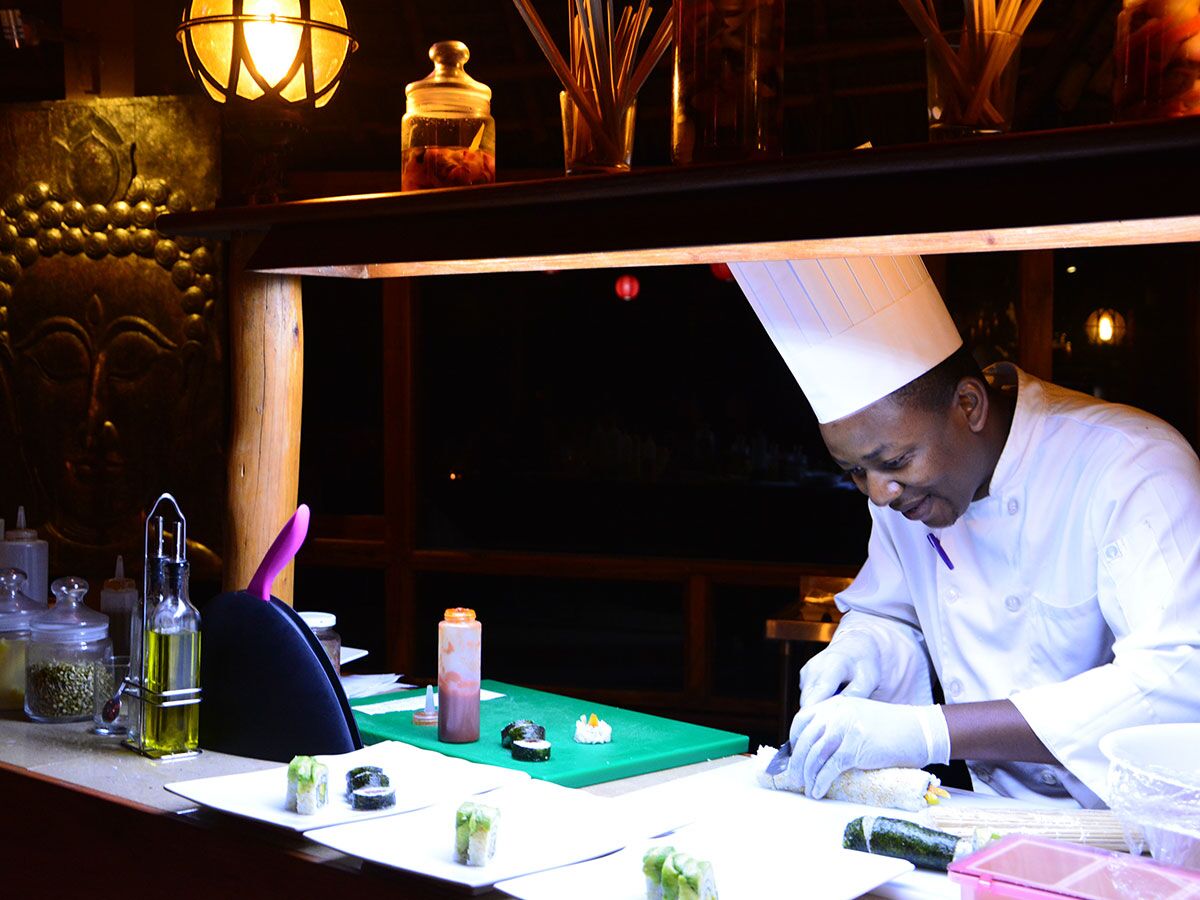 A plated dish at one of the resort's restaurants