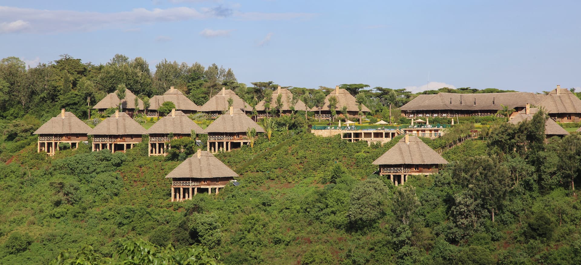 Tanzania's forested volcanic highlands giving way to crater country