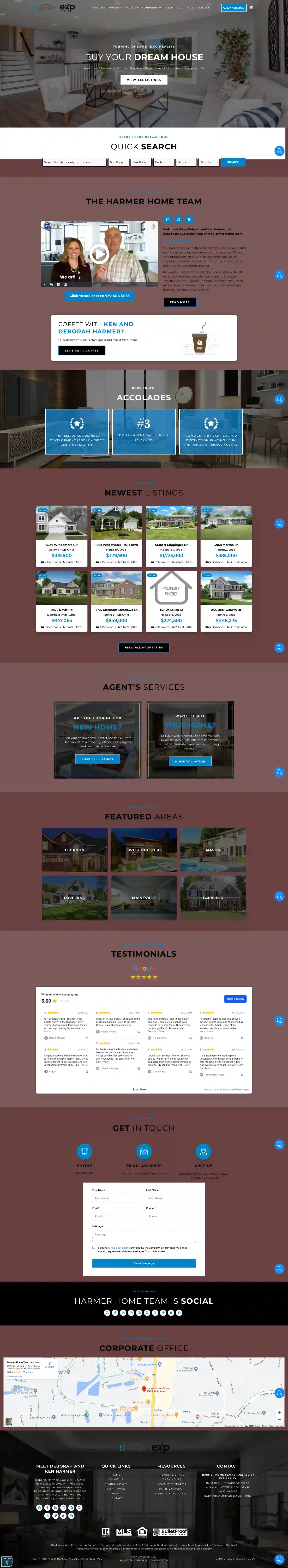 Debbie Harmer Website Design
