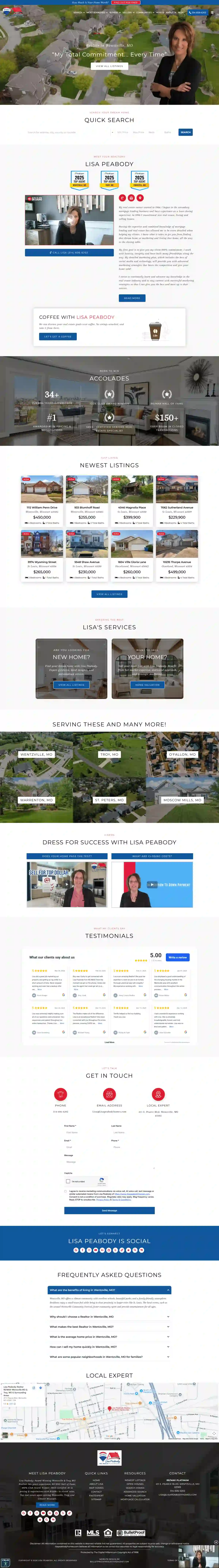 Lisa Peabody Website Design