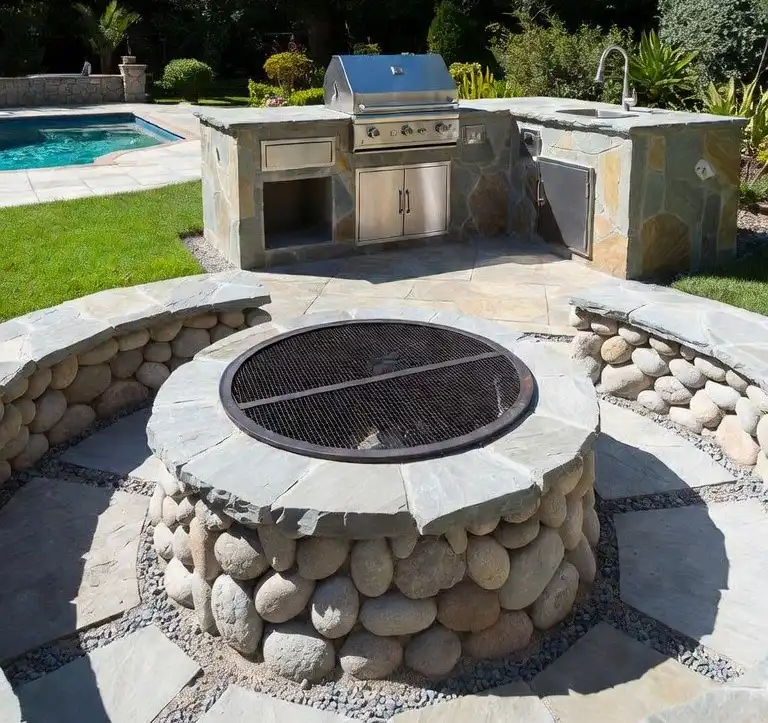 H20 Pools outdoor living spaces fire pits and kitchens Modesto CA