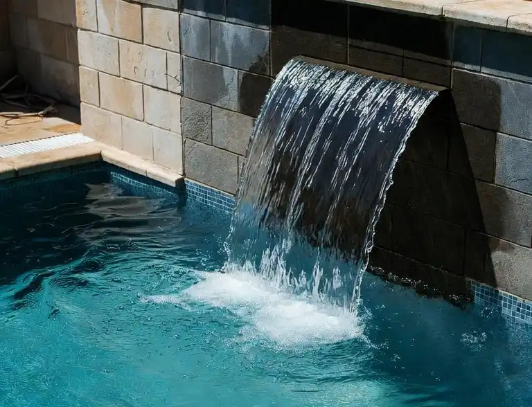 H20 Pools custom water features and waterfalls Modesto California