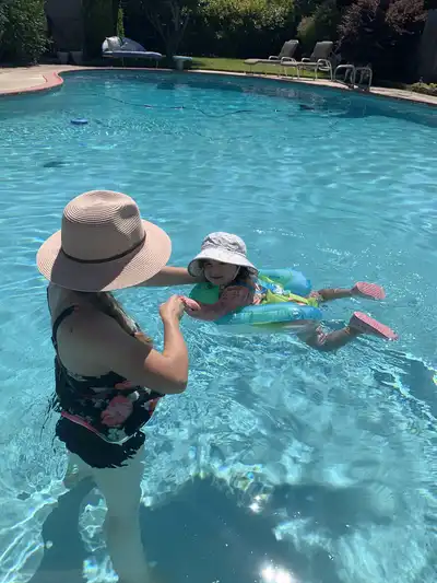 Custom pool built by H20 Pools in Modesto California