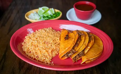 Quesabirria ready to order from El Mexico