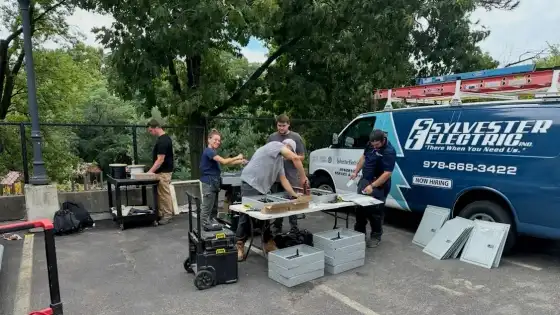 Sylvester electric electricians working
