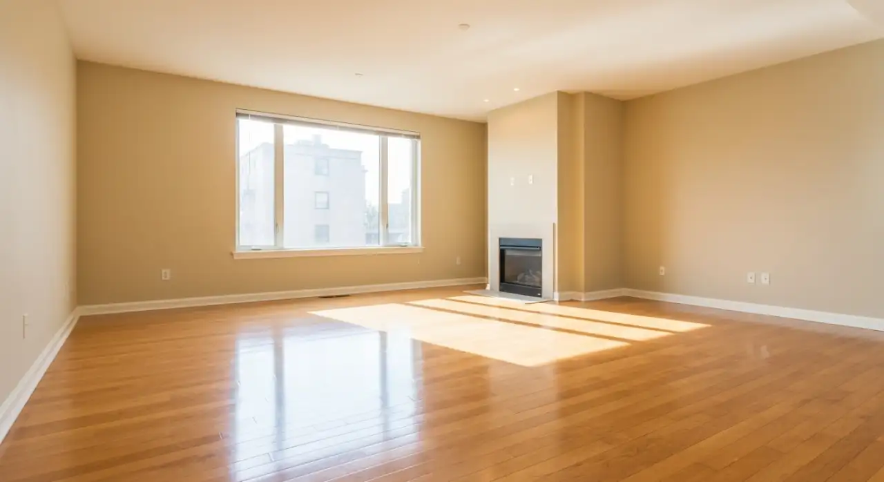 Clean empty apartment after an eviction cleanout by Mile High Junk