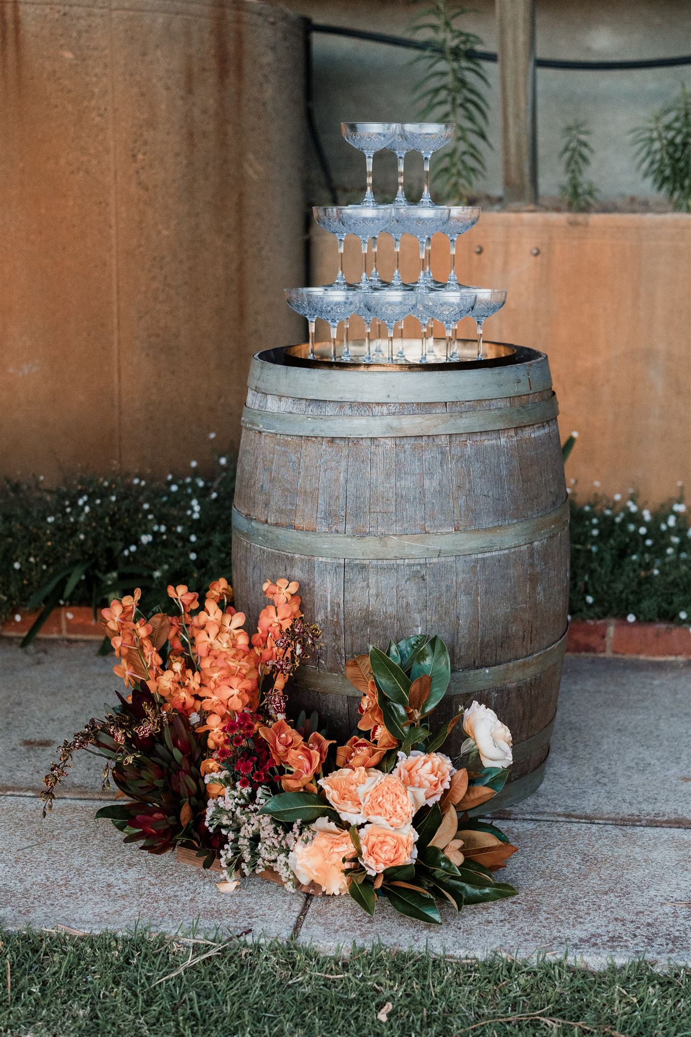 Wedding florals — Jillian & Kahoe