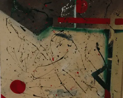 Hey Zeus with cross — original Latex, spray paint, glaze painting by Doriel Wyler, 36" x 36", priced at $250.00
