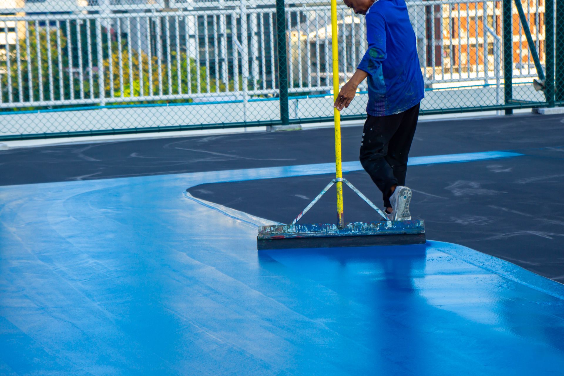 Commercial warehouse epoxy floor