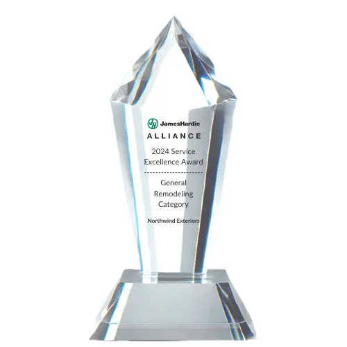 James Hardie Service Excellence Award Trophy