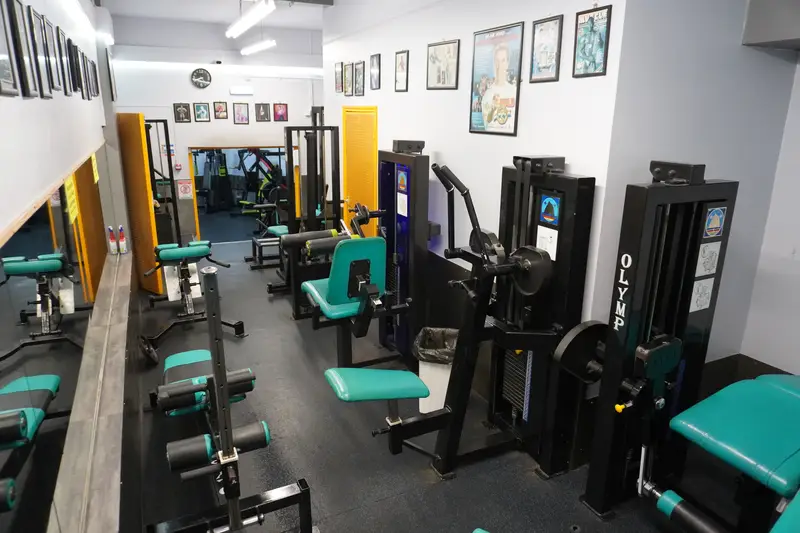 A full row of Olymp machines