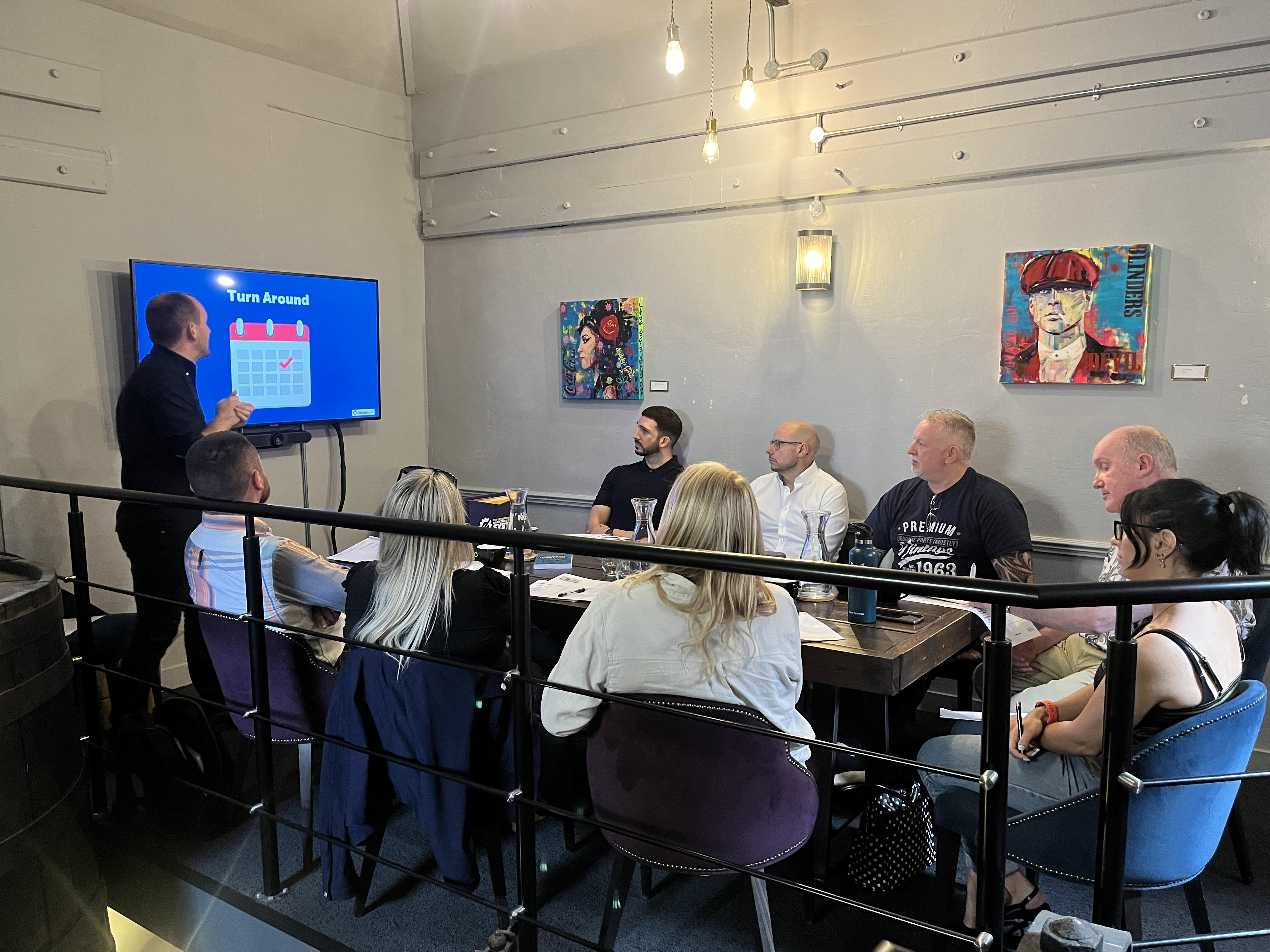 Dan Sagar running a workshop