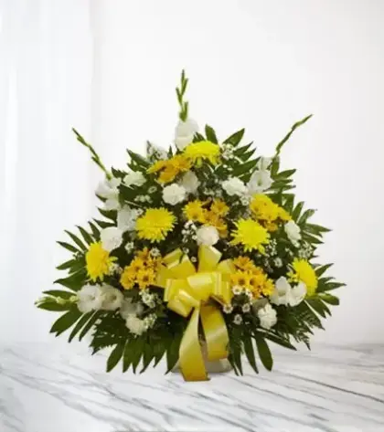 Treasured Memories Floor Basket - Yellow