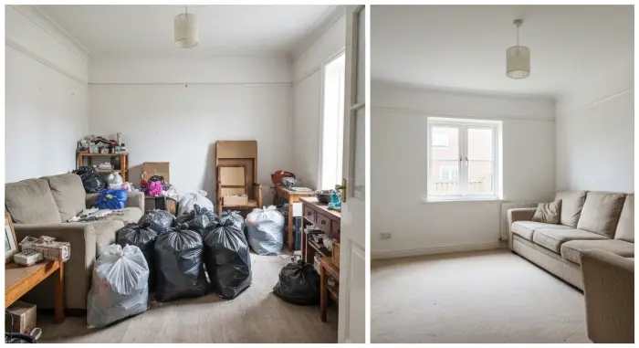 Before and after house clearance in Aurora, CO — Mile High Junk LLC