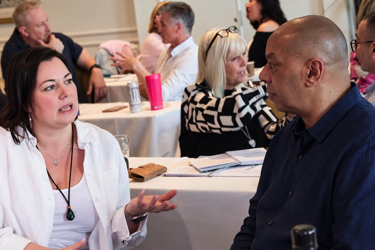 Delegates working together at Human Change Therapy