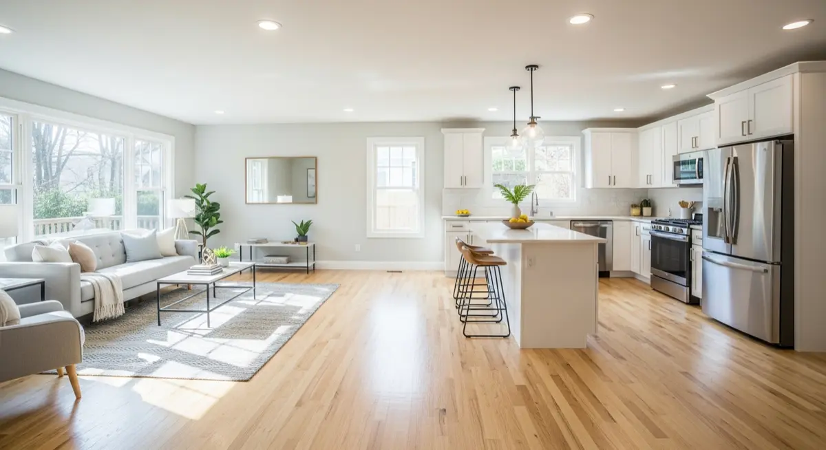 Beautifully renovated rental property interior