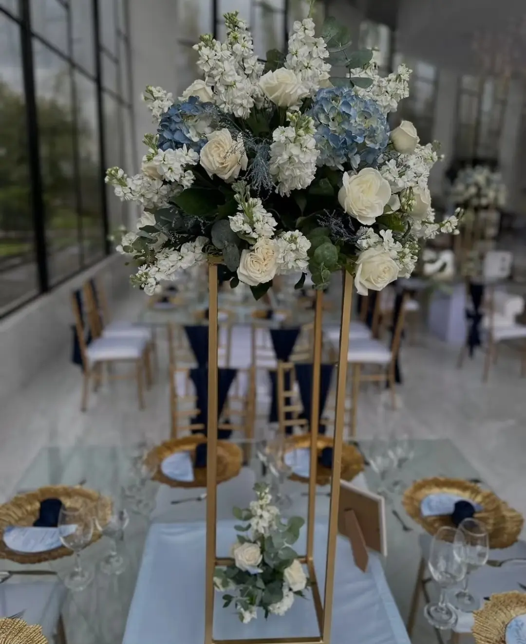 Full Floral Ball With Stand
