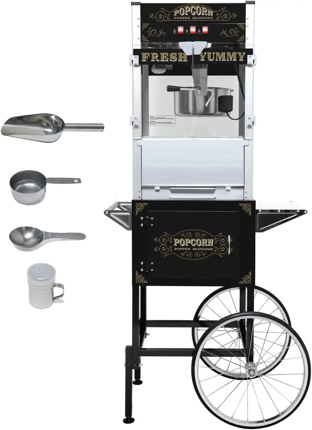 Commercial Popcorn Machine with Cart (20 oz)