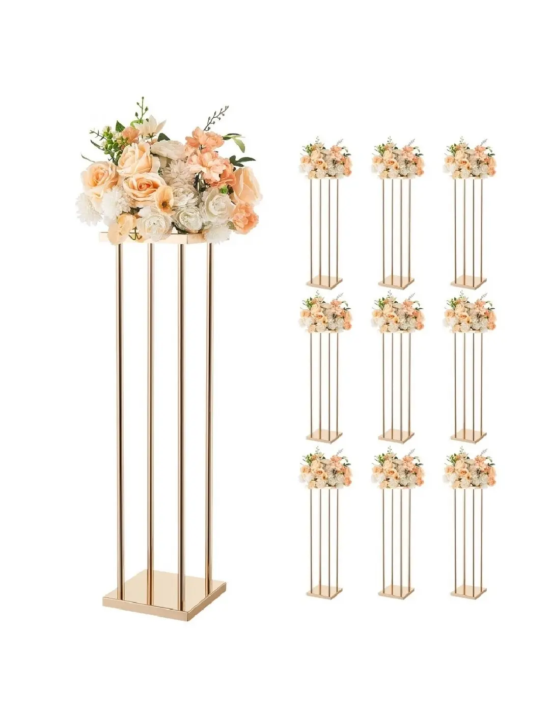 Gold Column Flower Stand (31.5 inch)