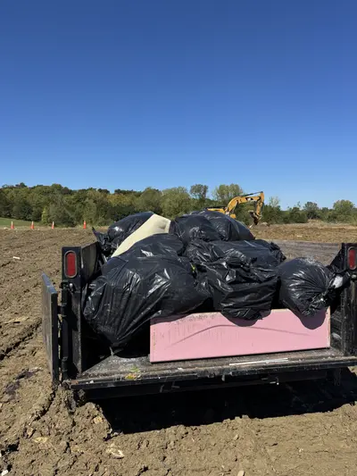 Truck load of junk hauled by KD Junk