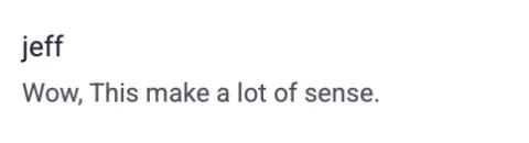 Original screenshot of Jeff's testimonial