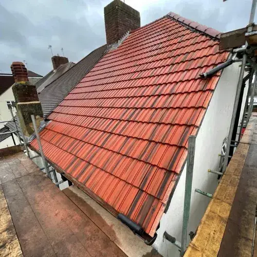 Recent roofing project