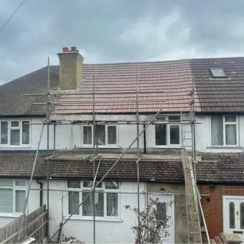 Recent roofing project