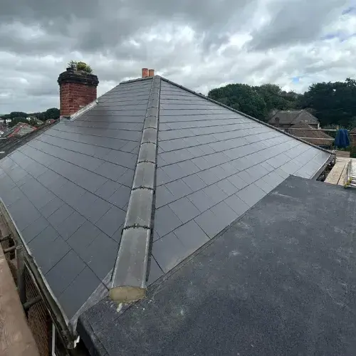 Recent roofing project