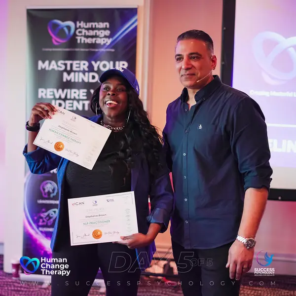 A Human Change Therapy graduate with their practitioner certificate