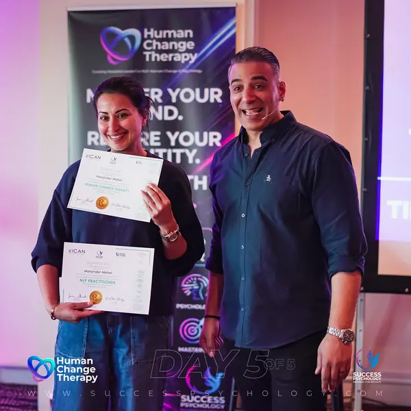 A Human Change Therapy graduate with their practitioner certificate