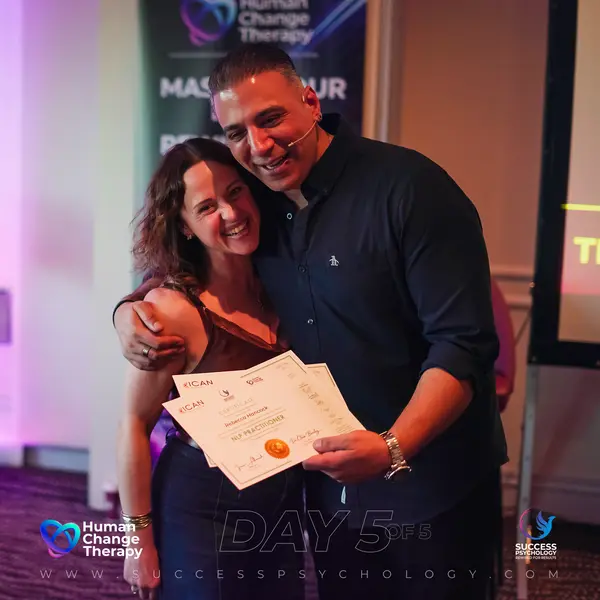 A Human Change Therapy graduate with their practitioner certificate