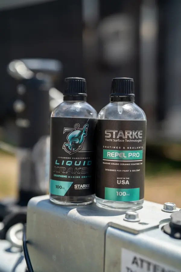 Marine ceramic coating products used on the job