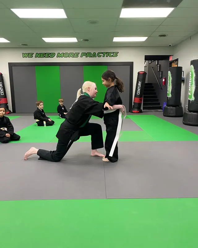 Student at belt testing at Fusion Martial Arts
