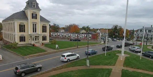Buildings and streets around Chelmsford Center
