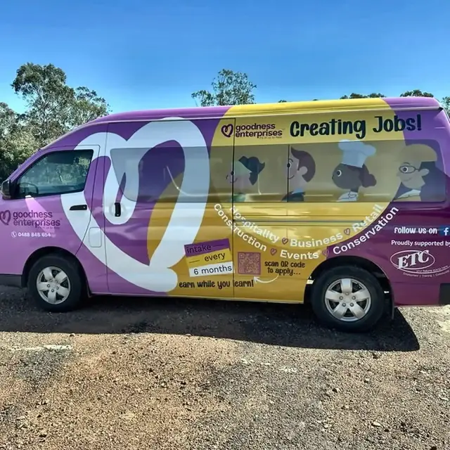 Purple Goodness Enterprises delivery van
