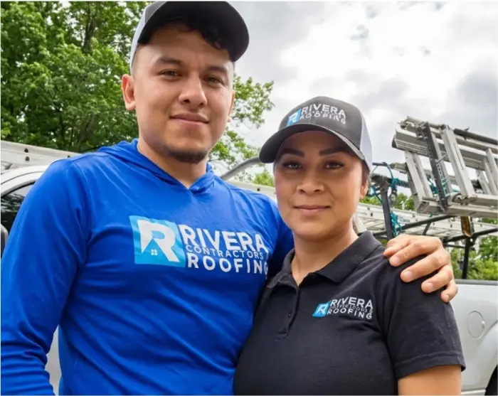 Carolina Flores and Oscar Diaz, Owners of Rivera Contractors & Roofing