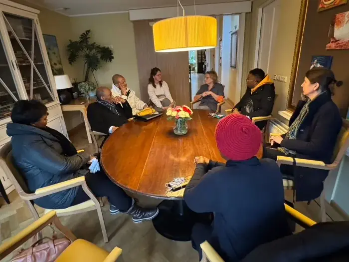 Members in conversation