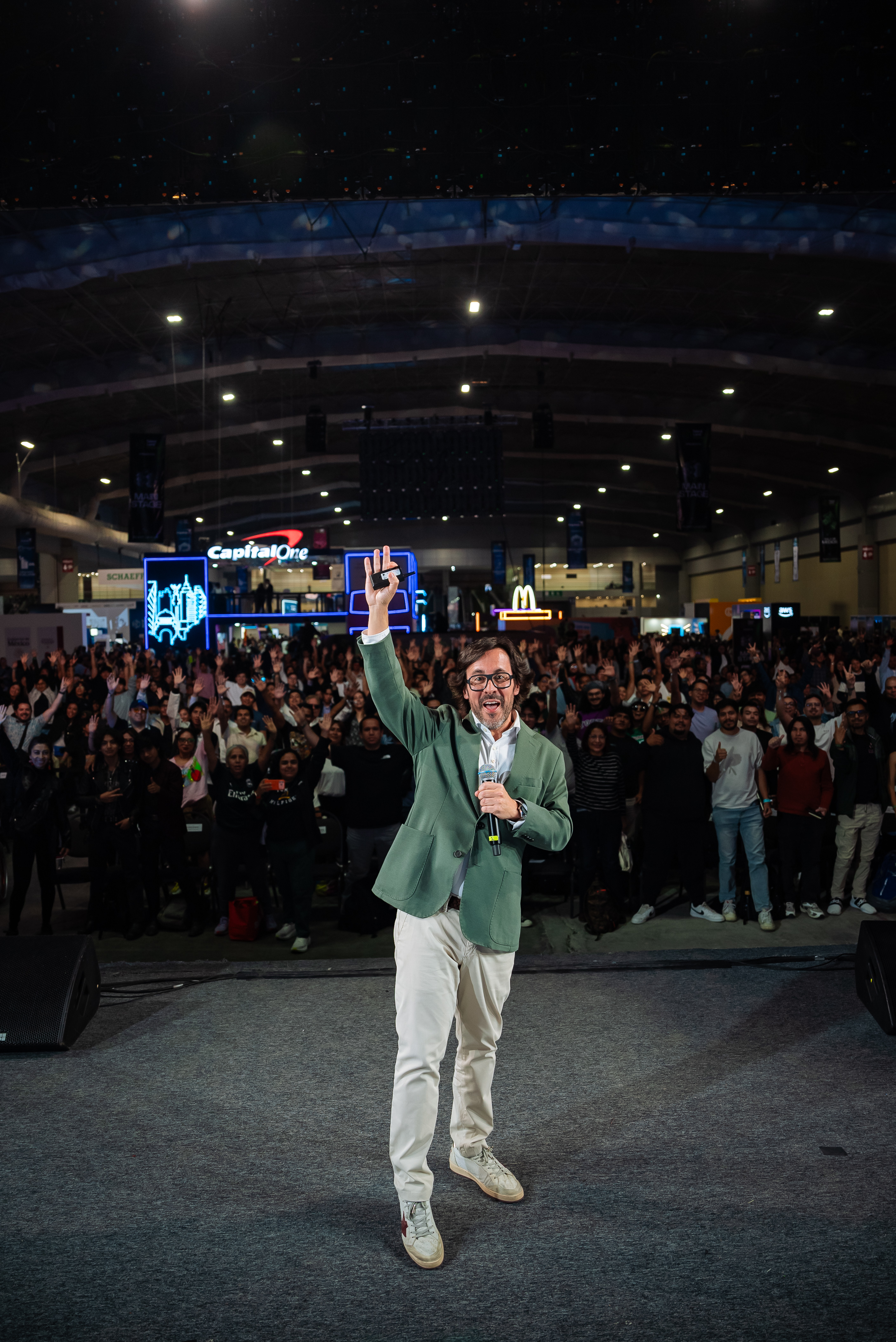 Ángel Pardo en el escenario