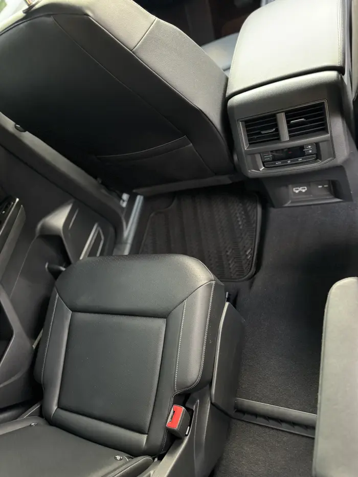 Clean seats after an interior detail