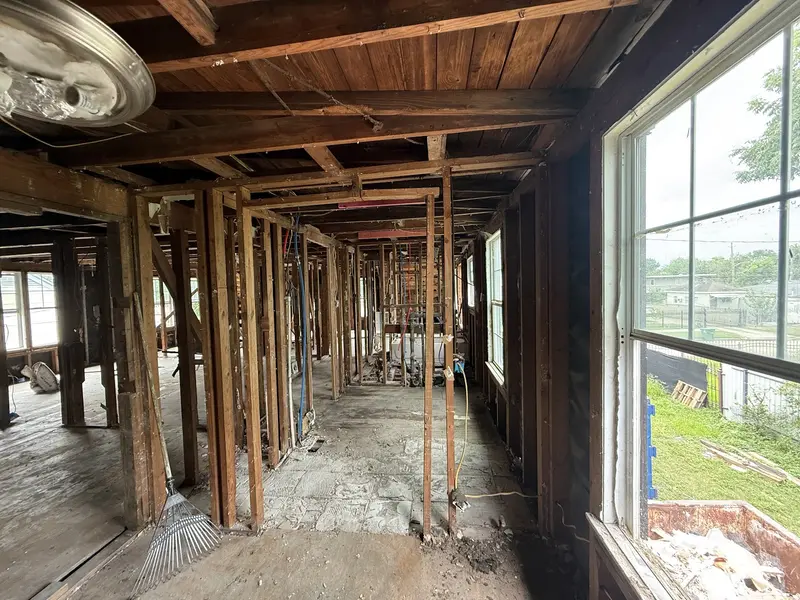 5238 Pease St: During rehab