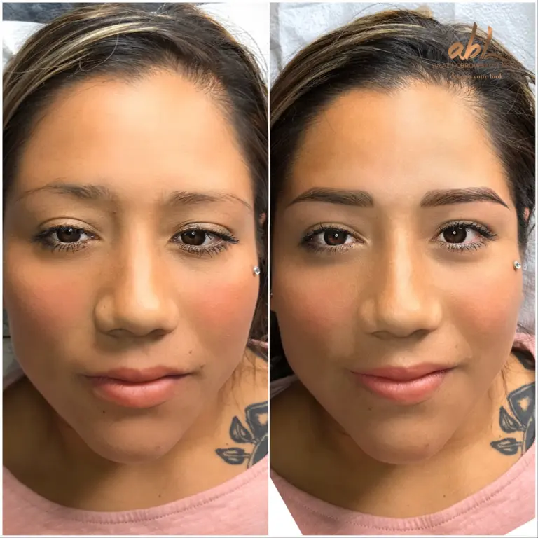 Healed hair-stroke result