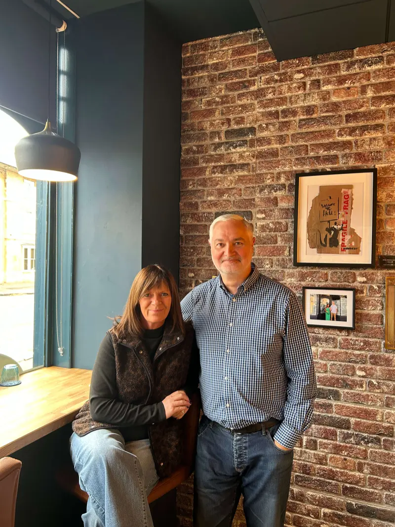 Mark and Louise, the owners of Olney Workspace