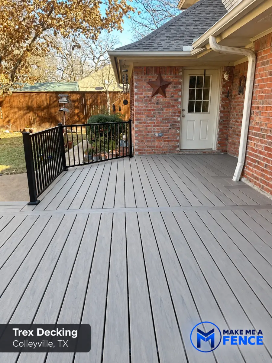 Trex decking installed by Make Me A Fence in Colleyville, Texas