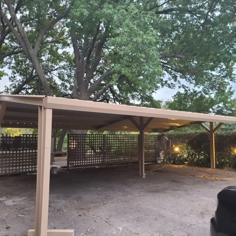 Custom carport installed by Make Me A Fence in Farmers Branch, Texas