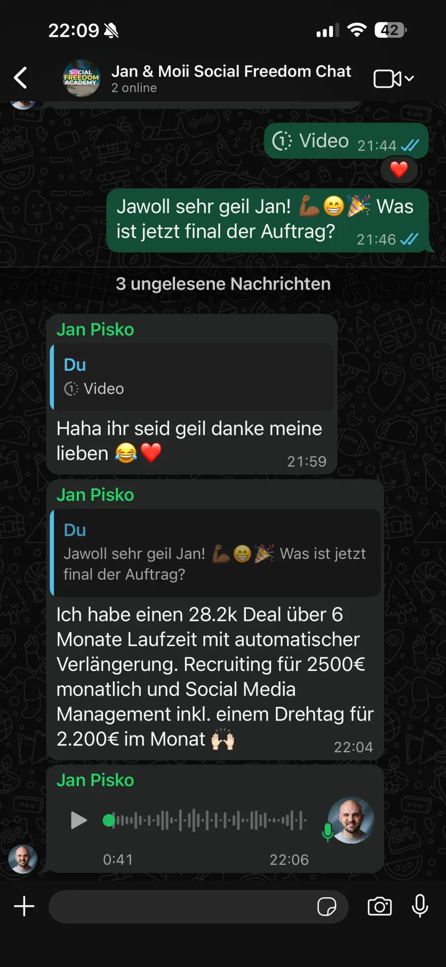 Erfolg aus der Community