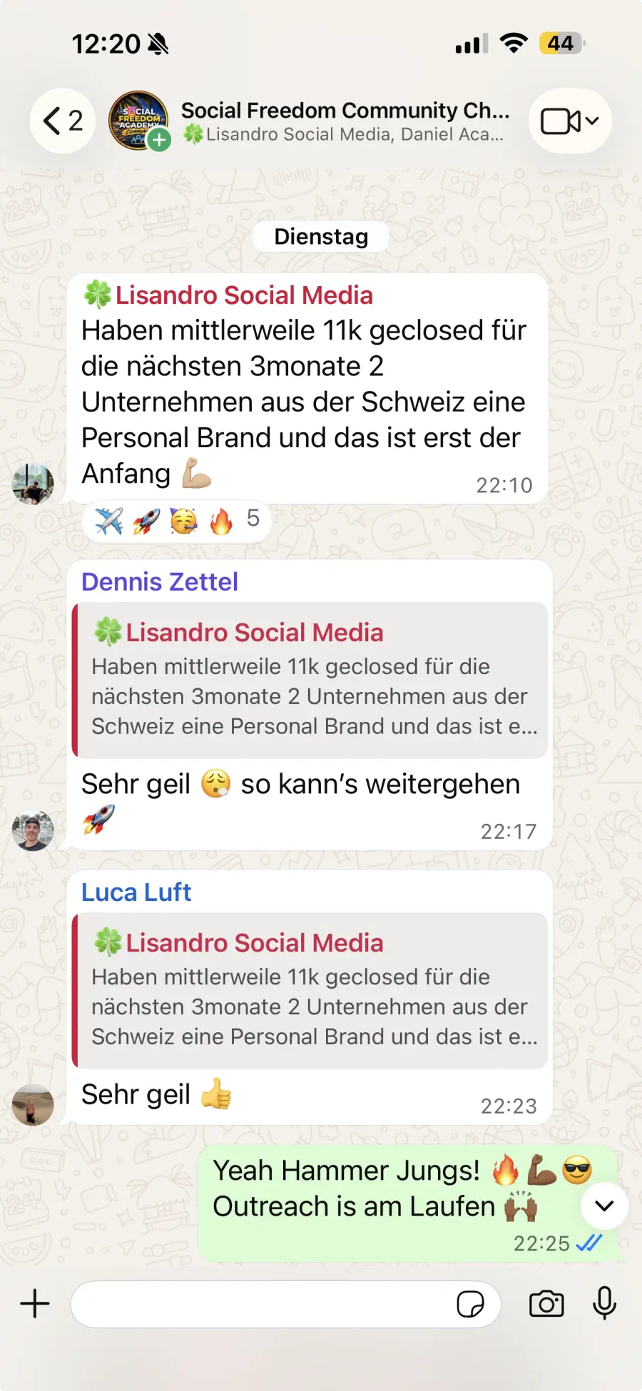 Erfolg aus der Community