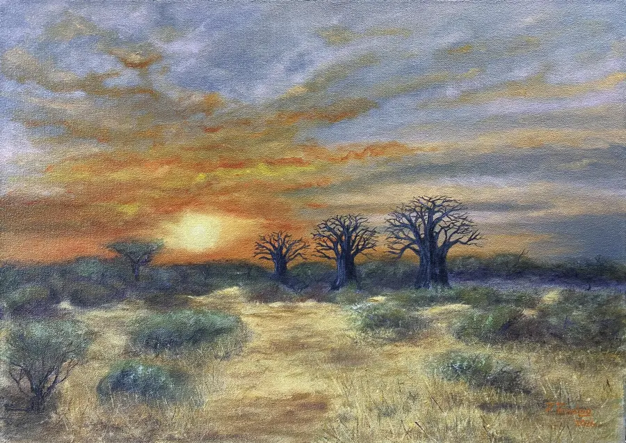 Recent painting by Riaan Prinsloo
