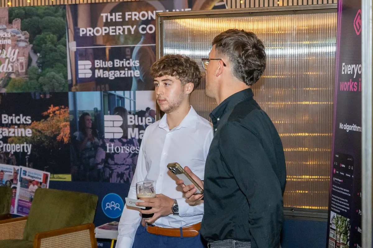 Guests by the media partner stand at Archive, Leeds
