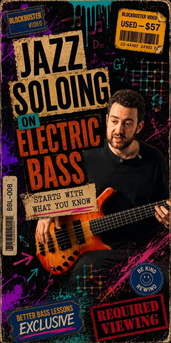 Jazz Soloing on Electric Bass: From the Beginning, course cover